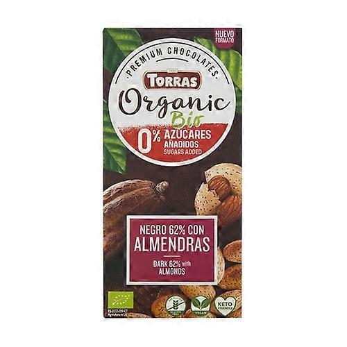 Dark chocolate 62% cocoa with whole almonds 100 g (Chocolate - Cocoa - Almond)