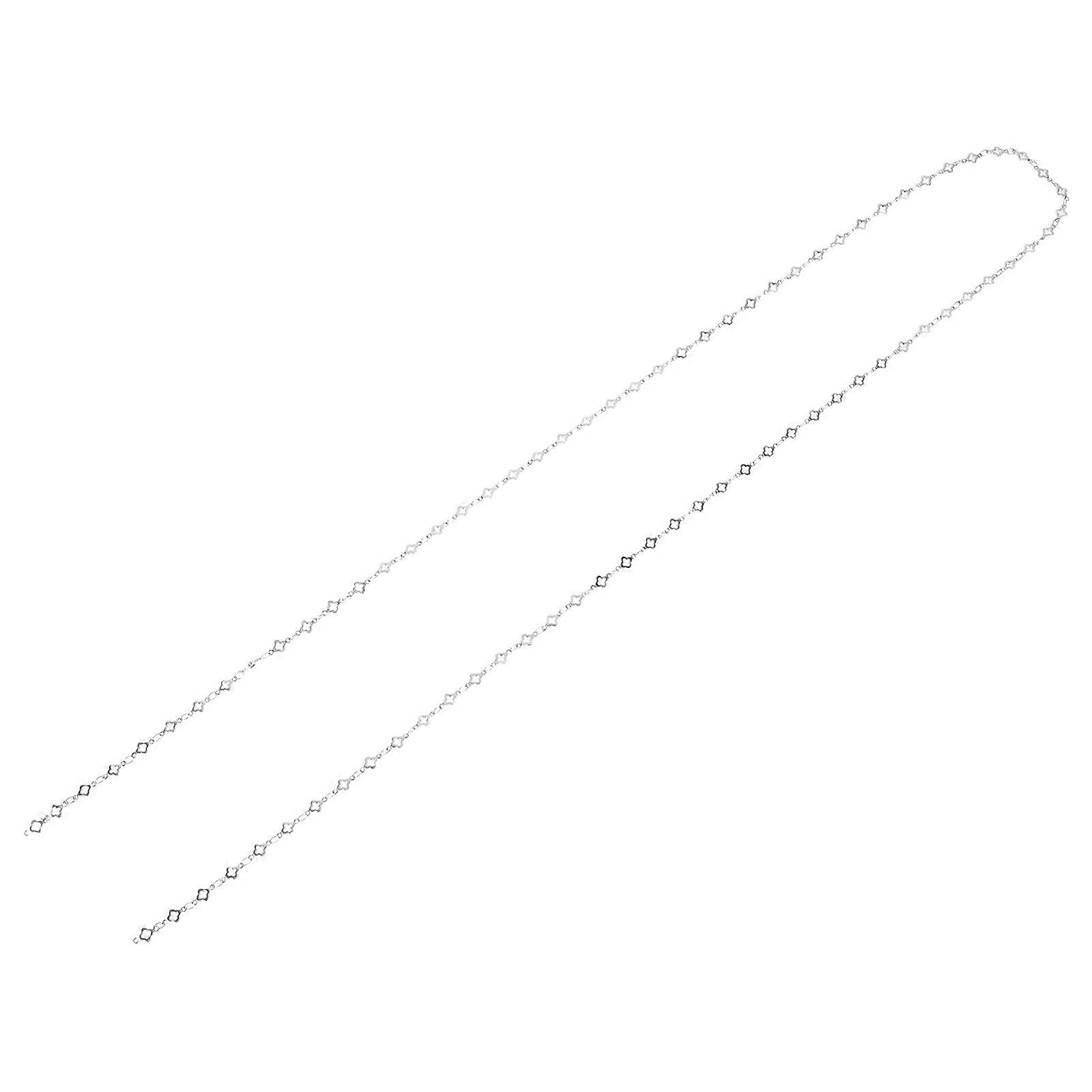 Copper Four Leaf Jewelry Chain Chain 1 Meter for Necklace Making