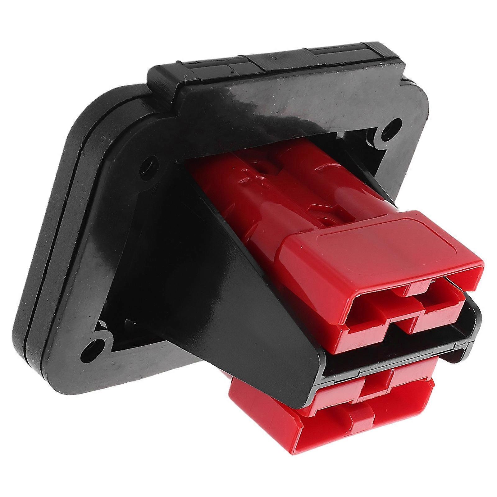 Recessed Battery Mount Panel With Dust Cover Compatible For Anderson Ideal For Industrial Automation With Quick Disconnect Function 1 Set