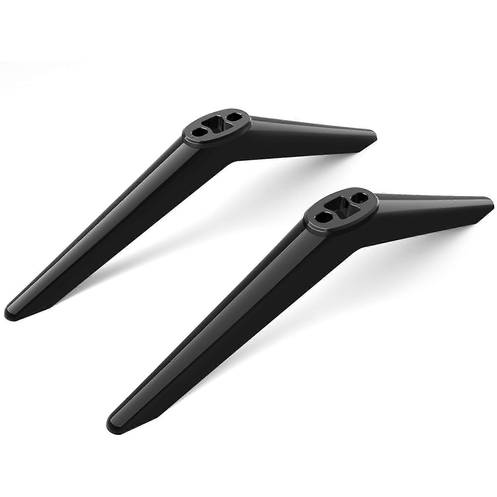 TV Stand Replacement with Screws, Easy NoDrill Installation Stable Legs Black for Hitachi