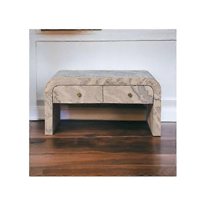 Solid Wood Nouveau Coffee Table, 4 Drawers