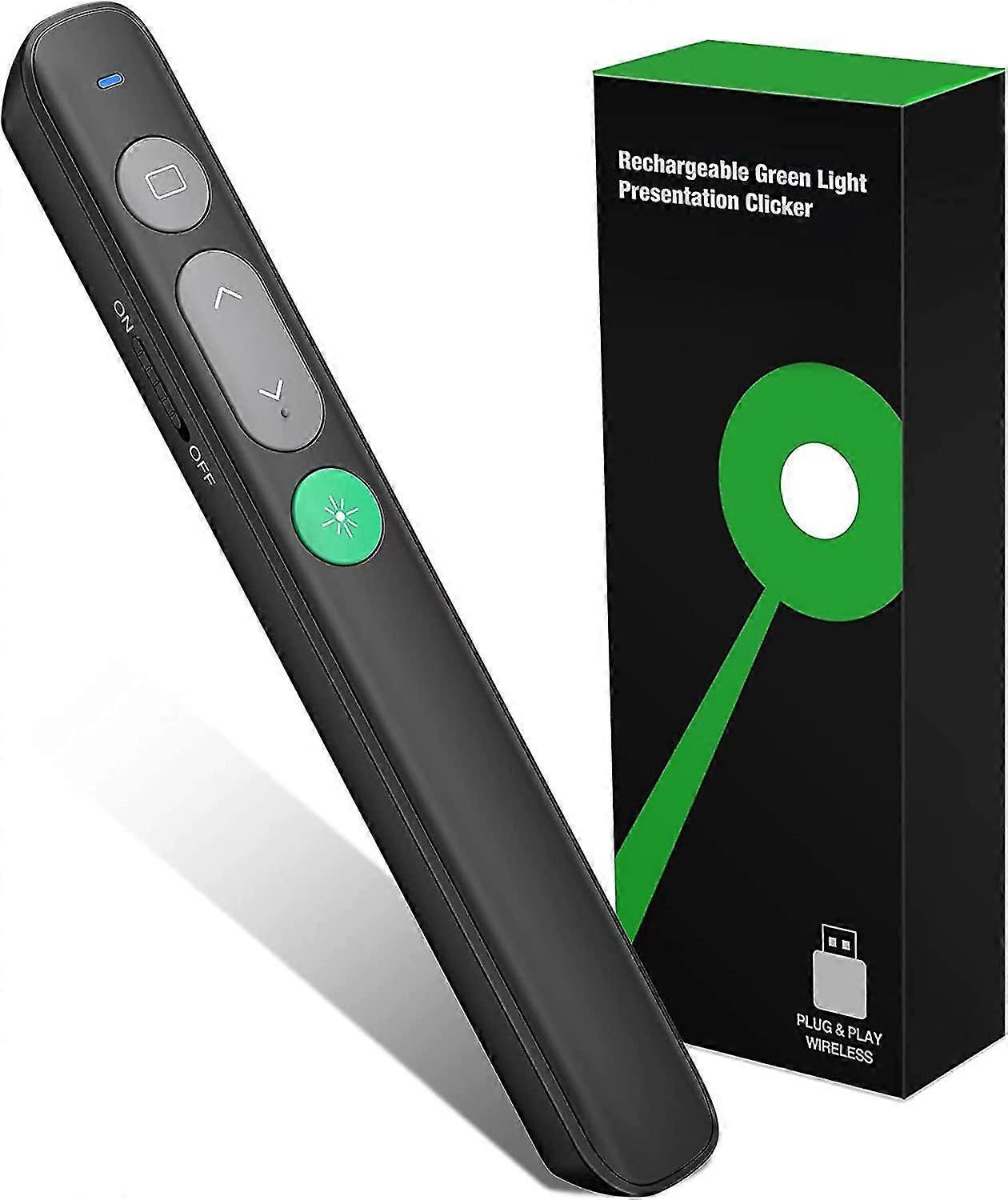 Presentatie Clicker Draadloze Presentator Remote Powerpoint Clicker Met Groen Licht Pointer Kat Toy, Slide Advancer Ppt Clicker