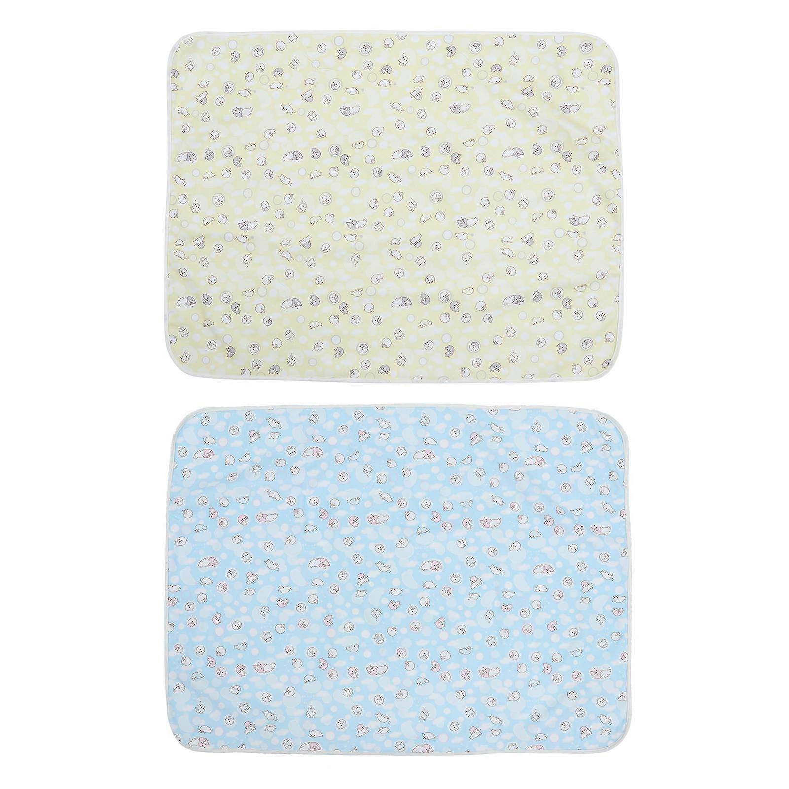 Portable Baby Changing Pad for Waterproof Diaper Use 2Pcs Mat Set
