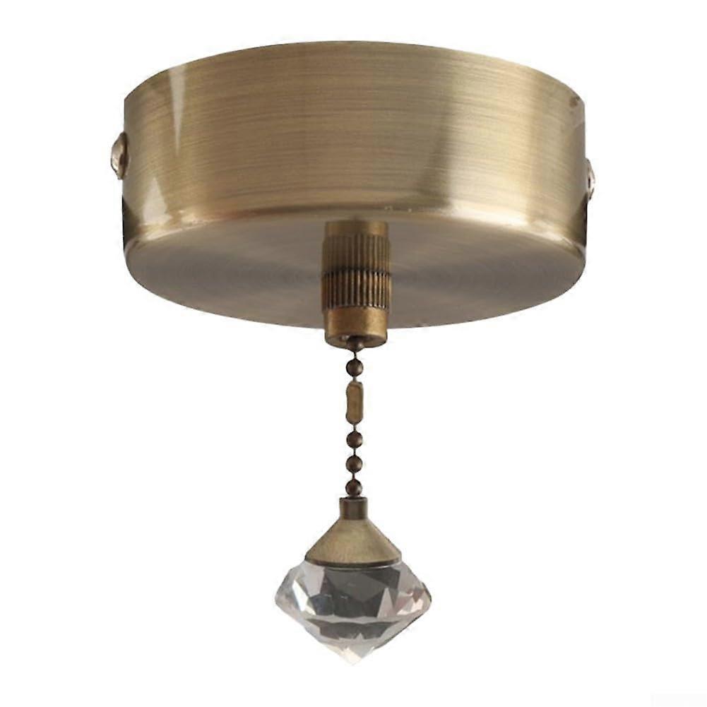 Bathroom Pull Cord Light Switch with 150cm Chain, Bronze Ceiling Pendant Fixture for Wet Rooms