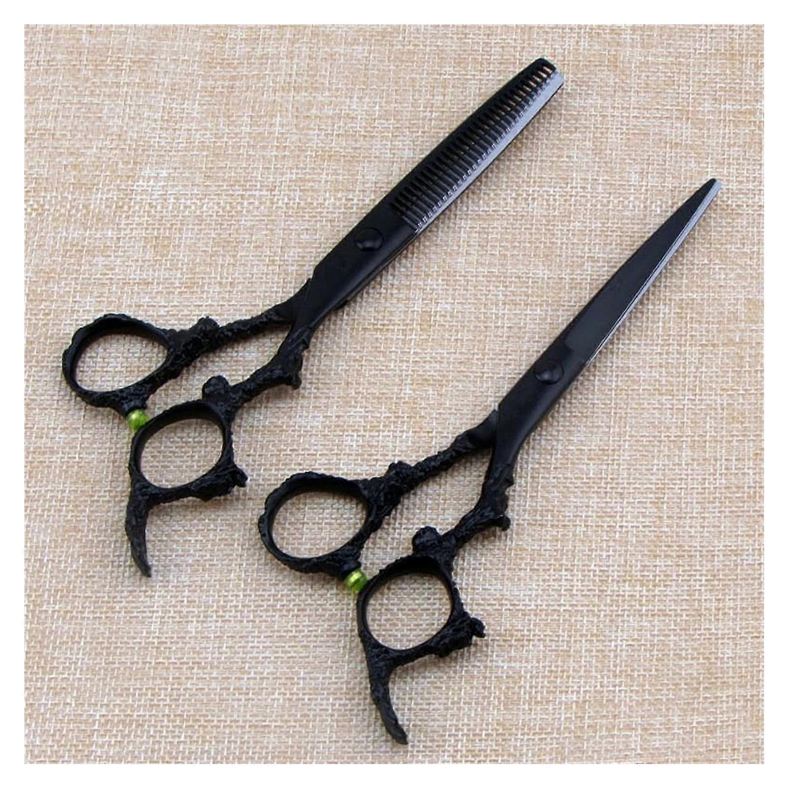 Tesoura de corte de cabelo profissional de 15 cm (6 polegadas) com cabo ergonômico e corte preciso e suave.