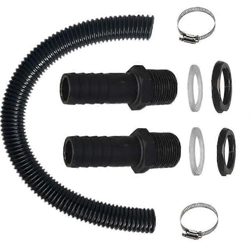 Rain Barrel Connector Kit 25mm LeakProof Hose for Water Butt to Downpipe MultiTank Use