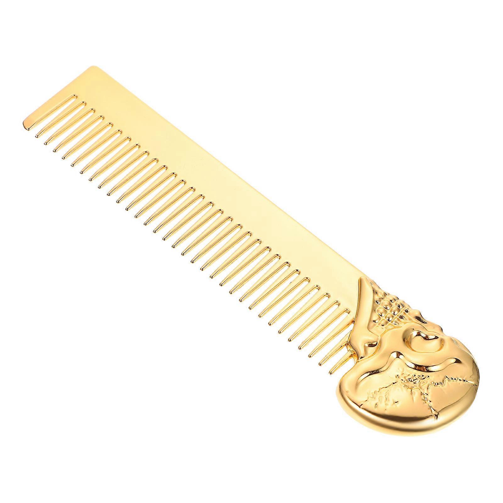 Men Beard Comb Skull Design for Styling Durable Zinc Alloy Comb