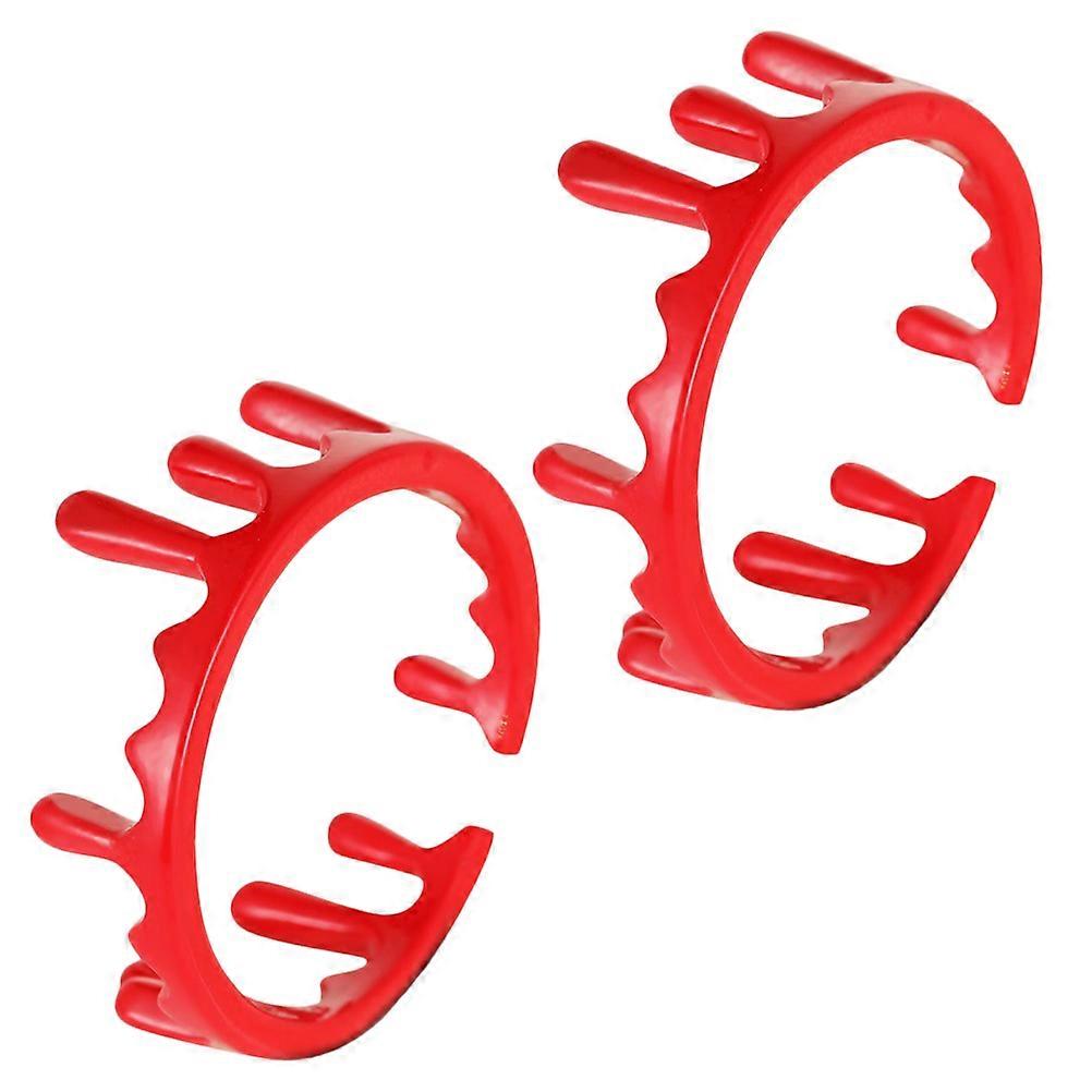 Metal Alloy Blood Ring Adjustable Open Ring 2Pcs Halloween Gift