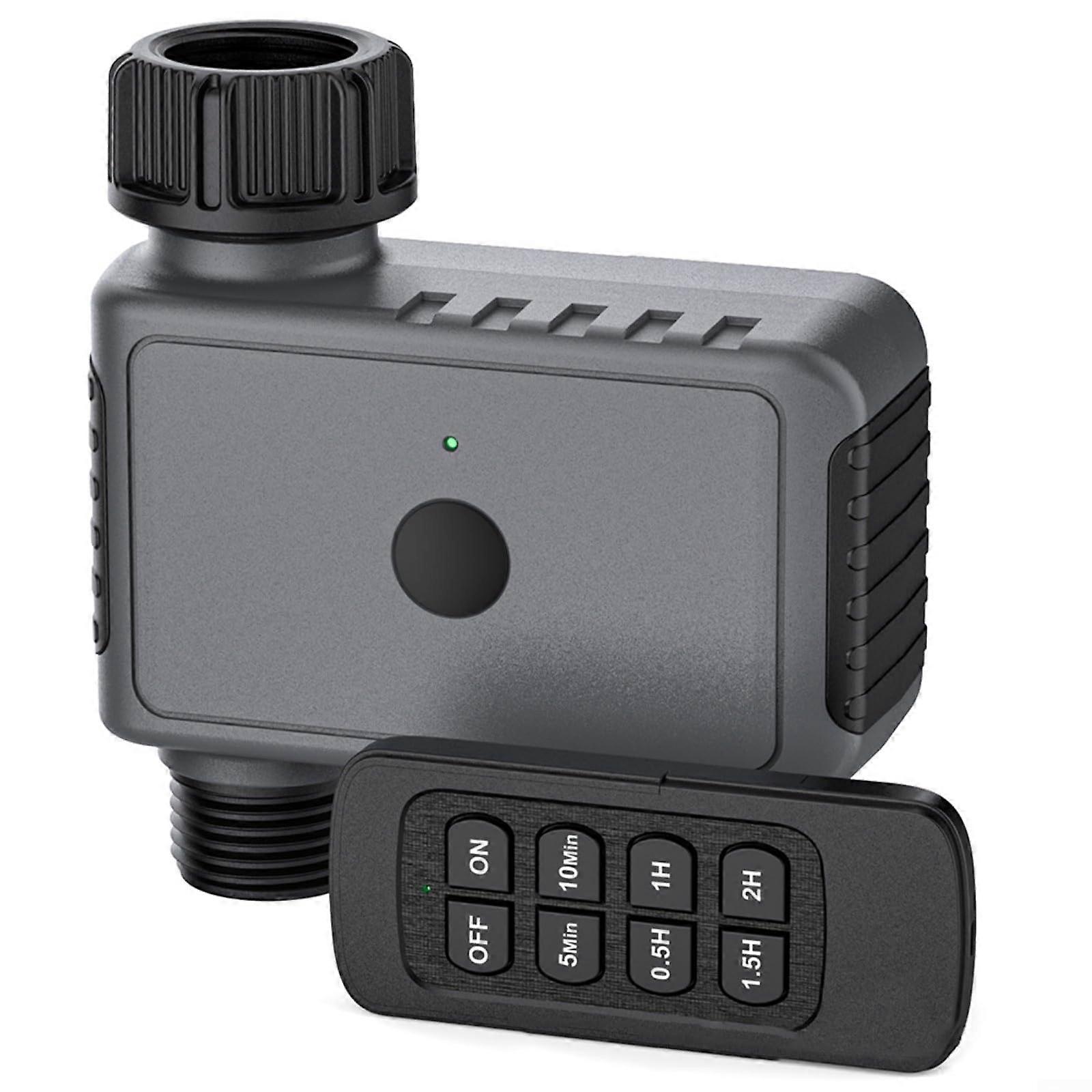 Remote Control Garden Water Timer, Weatherproof Automatic Irrigation Controller with 5 Modes
