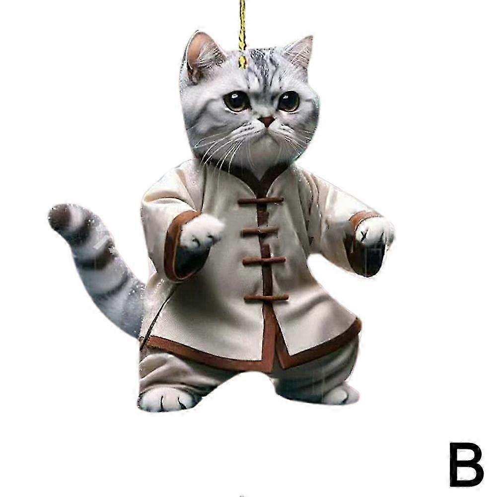 Cute cat acrylic material flat car decoration Backpack accessories 25-26