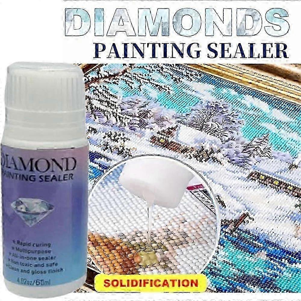60/120ml Diamond Maleri Sealer Lim Permanent Hold Shine Effect Sealer