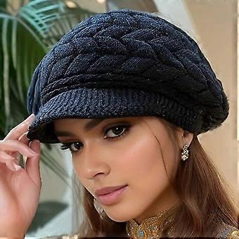 Women's Winter Hat with Detachable Ear Flaps,Soft Warm for Cold Weather, All-Season & Christmas, Hand Washable Pure Color