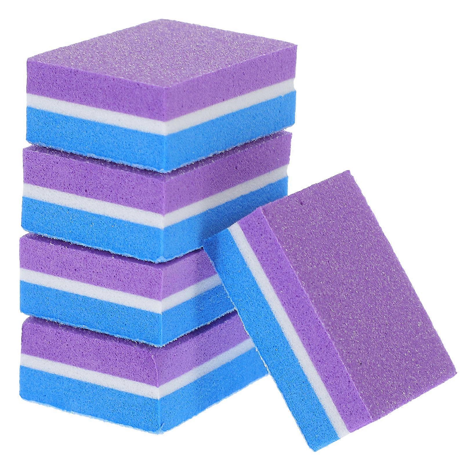 Nail Sponge Manicure Buffing Blocks for Grinding 200Pcs Violet Sponge