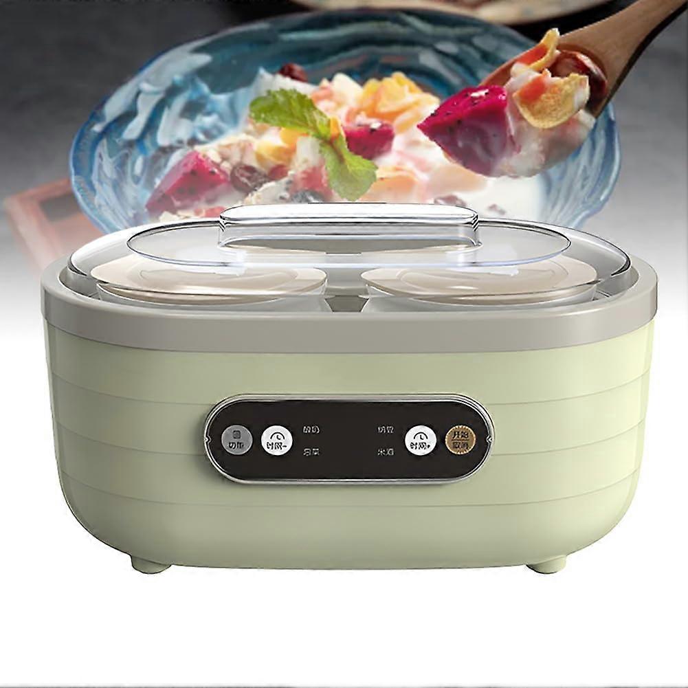 Greek Yogurt Maker with LCD Touch Control, Custom Fermentation, 2 Large and 6 Small Cups