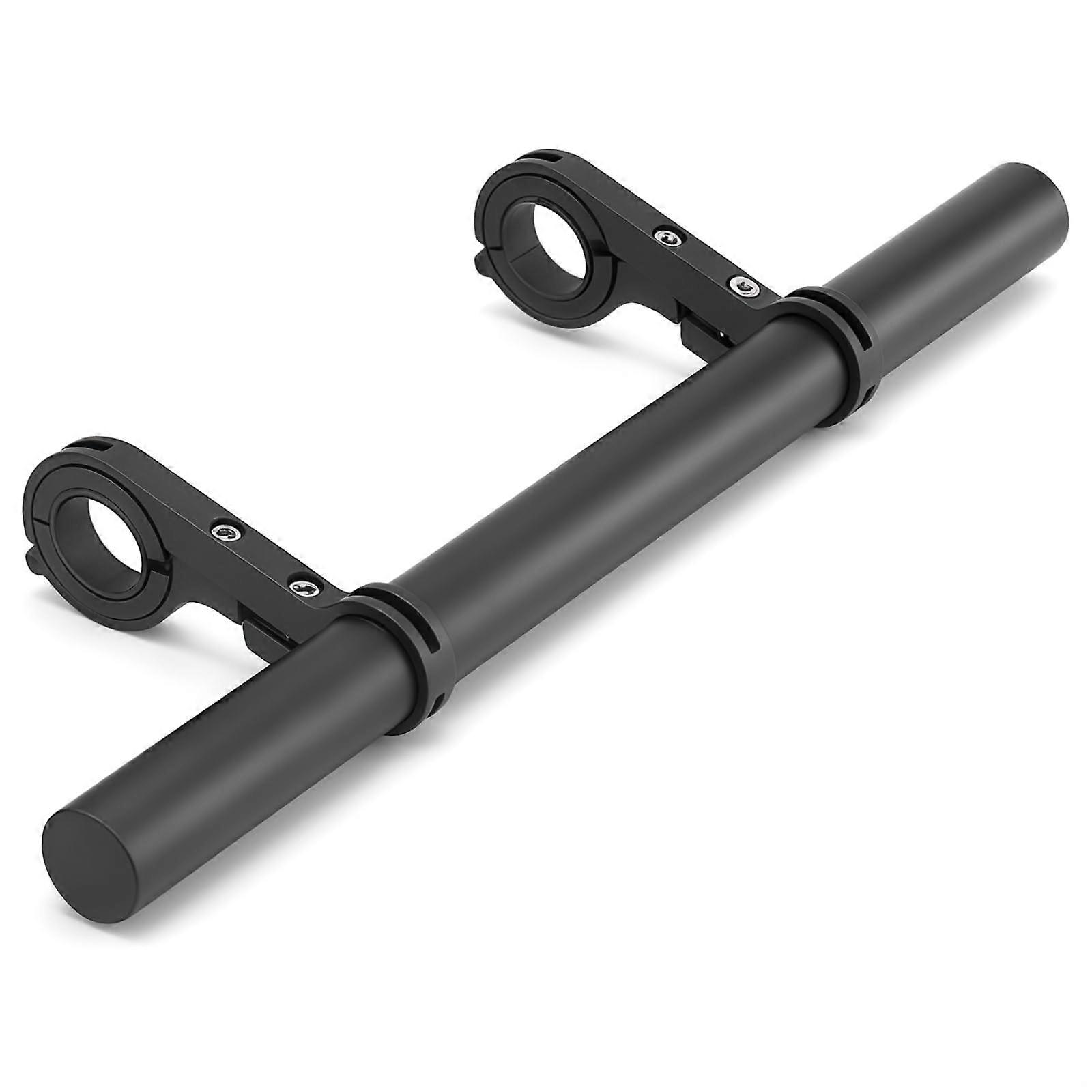 Bike Handlebar Extender 30cm Adjustable Aluminum Alloy Dual Clamp for MultiDevice Mounting
