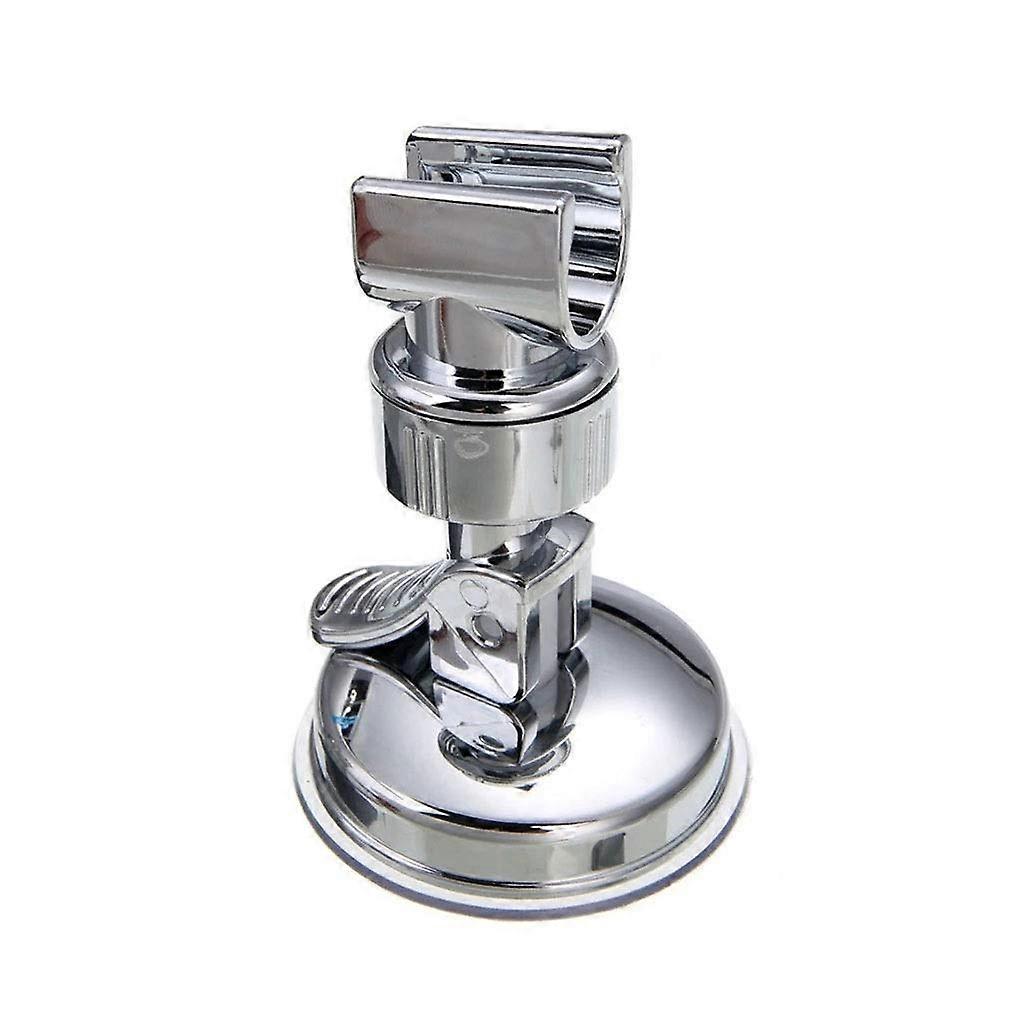 Adjustable Suction Cup Shower Head Holder with Vacuum Mount and Rotatable Full Plating Finish
