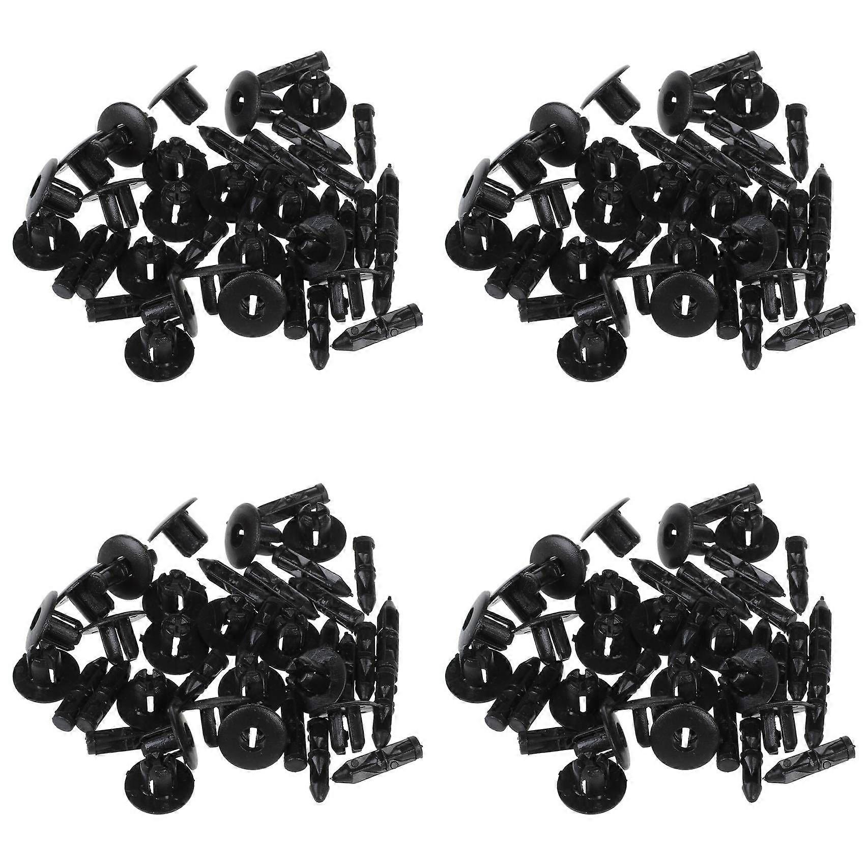 80 Pcs 7mm Hole Plastic Push Screw Rivet Fairing Panel Fixings Clips