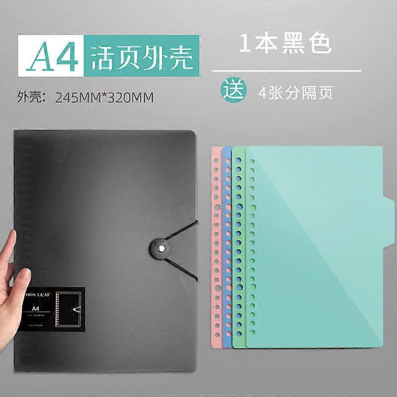 A4 Metal Clip Loose-leaf Book B5 Notebook Can Be Split Iron Ring Book Handbook Pp Shell