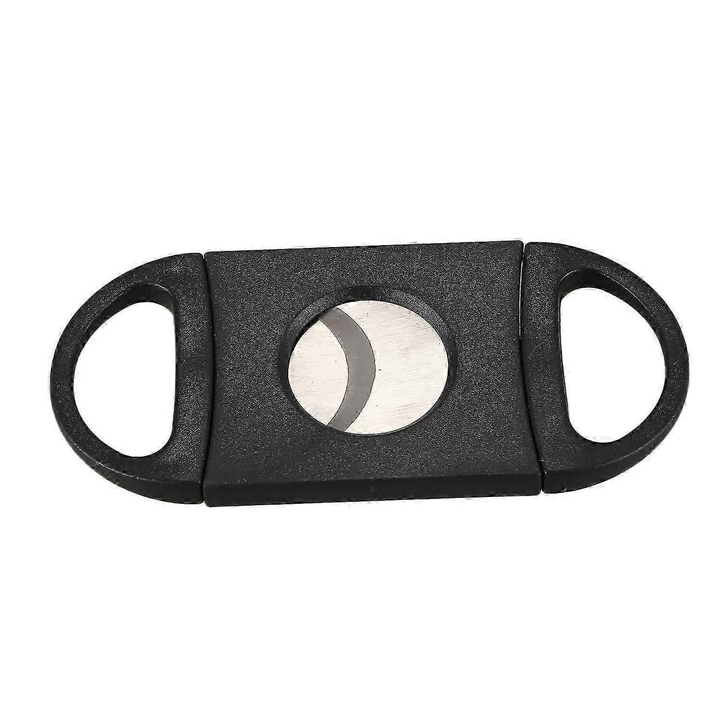 Oval-Shaped Cigar Cutter, Double Cut Blade