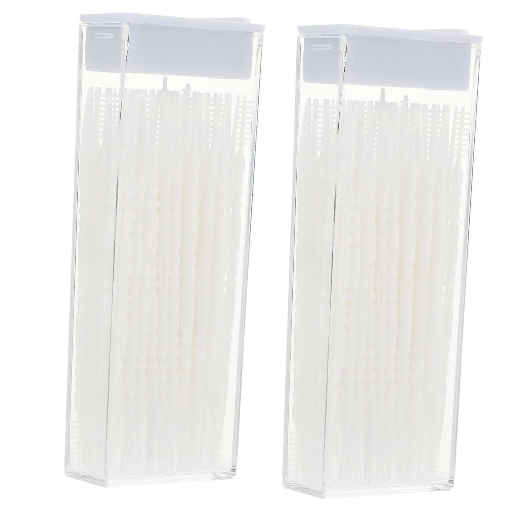 2 Boxes Interdental Brushes Teeth Cleaning Kit for Plaque Removal and Fresh Breath