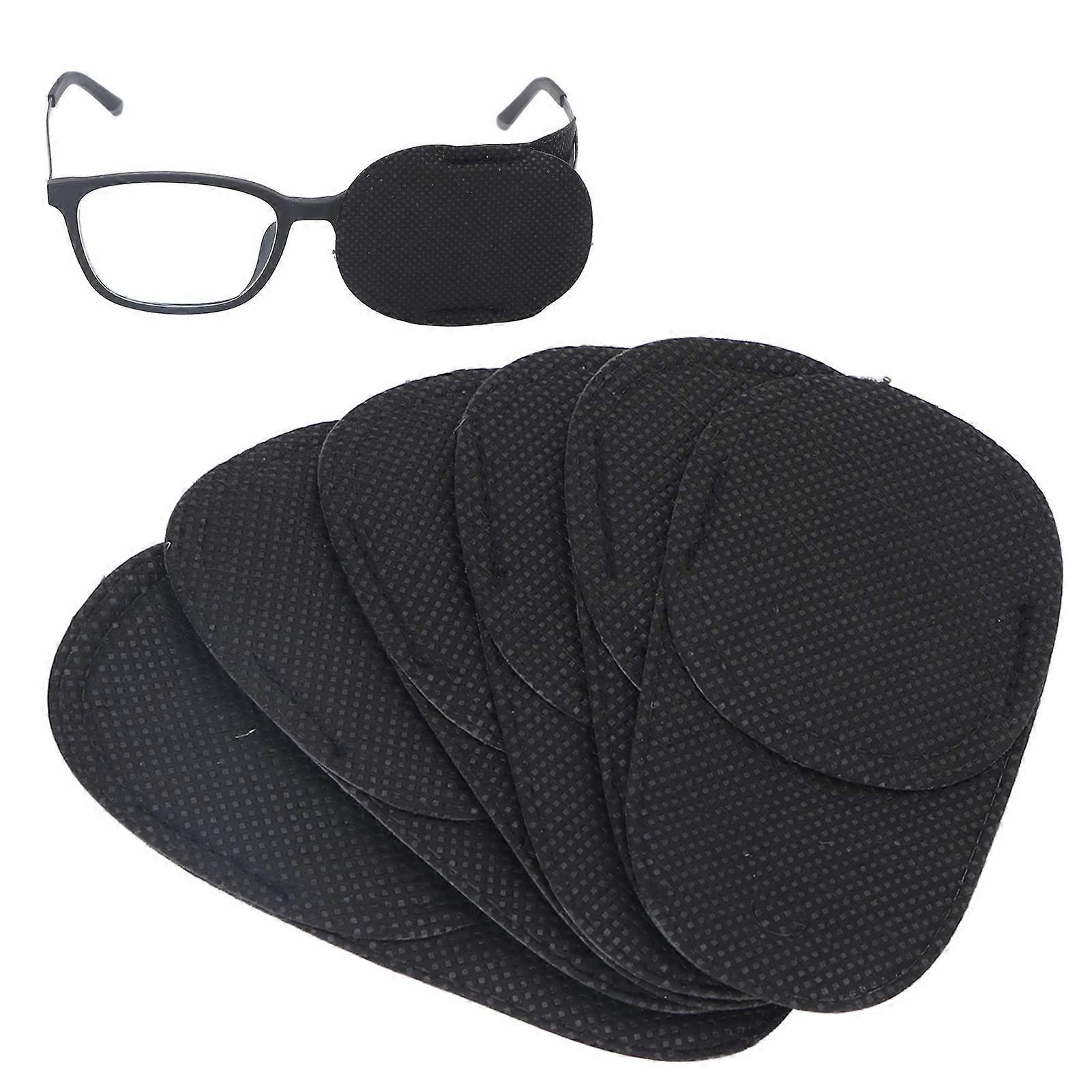 Eye Patch for Glasses Lazy Eye Black Cover Fits Most Frames for Amblyopia Strabismus Correction