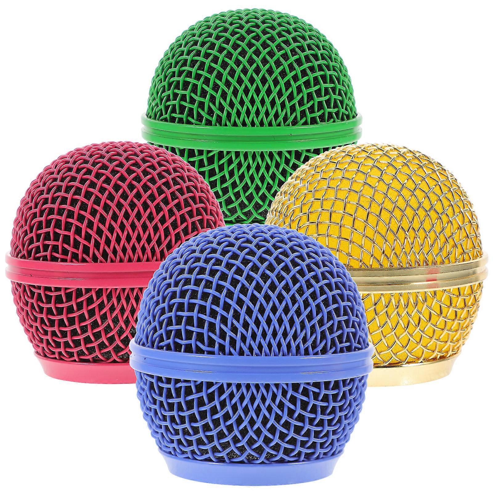 Metal Microphone Grill Head Mesh Cover Replacement for 8Pcs Microphone