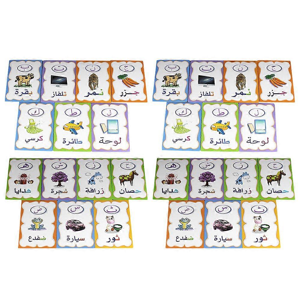 Arabic Words Flash Cards for Children Cognitive Learning 1Set Learning Toy