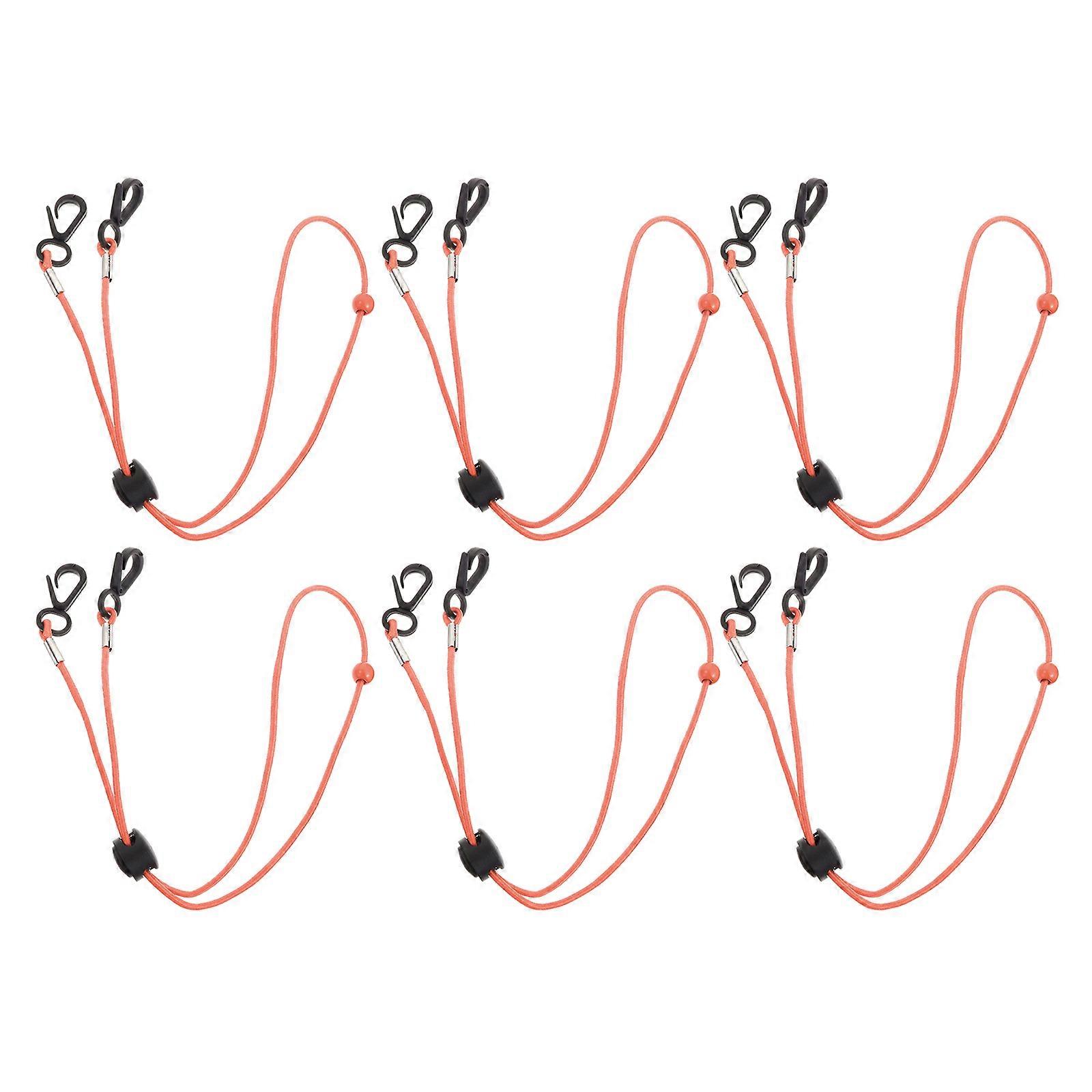 Pink Lanyard Adjustable Anti-Fall Chains 6Pcs for Convenient Use