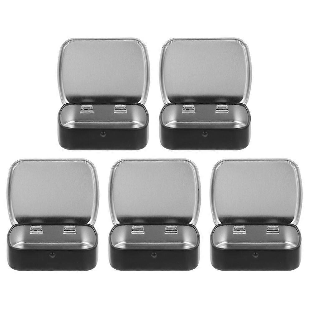 Small Portion Tin Box Storage Iron Candy Cases 5Pcs