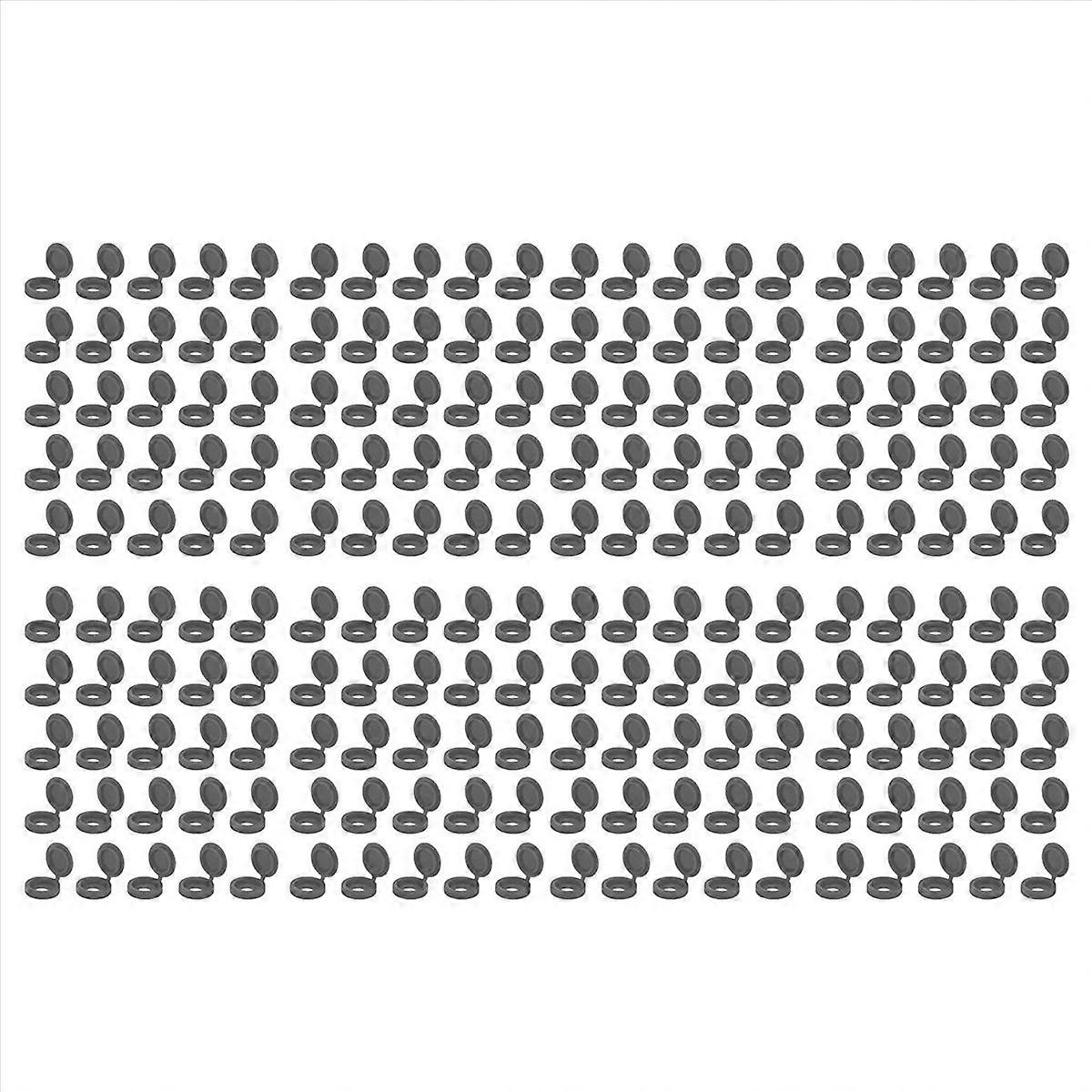 200 Pcs Screw Plastic Hinged Screw Head Caps Decor (Grey)