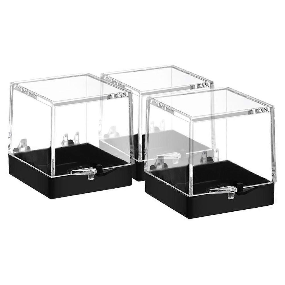 Plastic Specimen Display Box for Reusable Use with 3Pcs Clear Containers