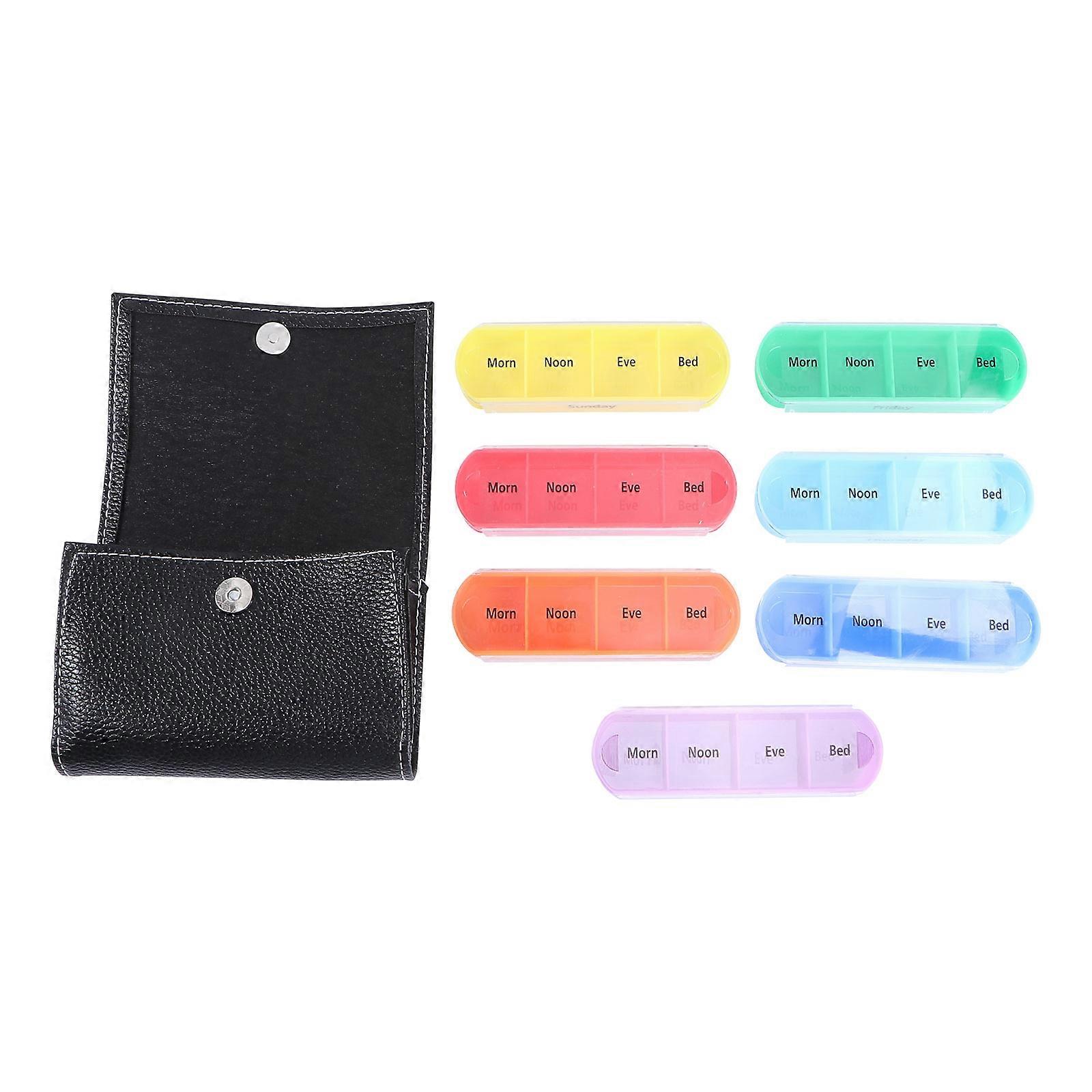 Portable Weekly Pill Case Medicine Box for One Week 28-Grid