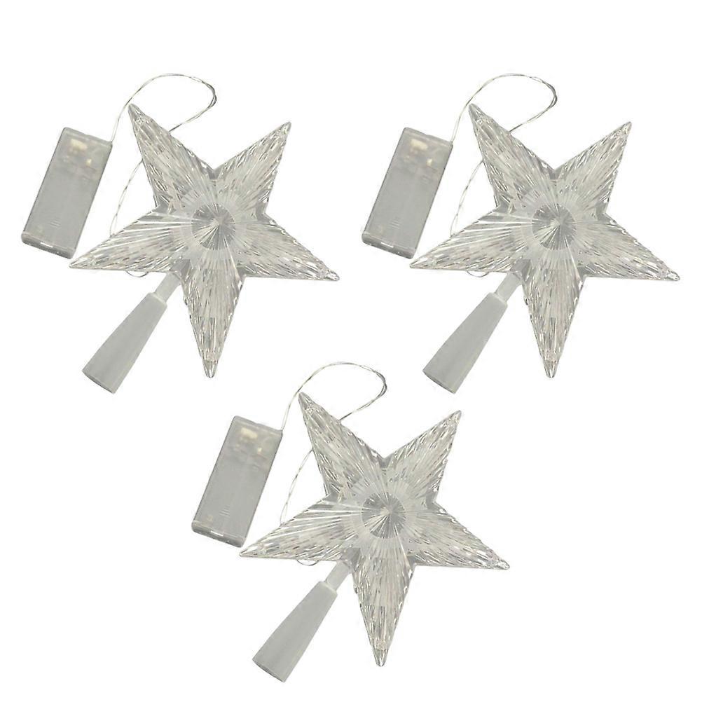 Transparent LED Light Star Design Lamp for Tree Lighting 3Pcs