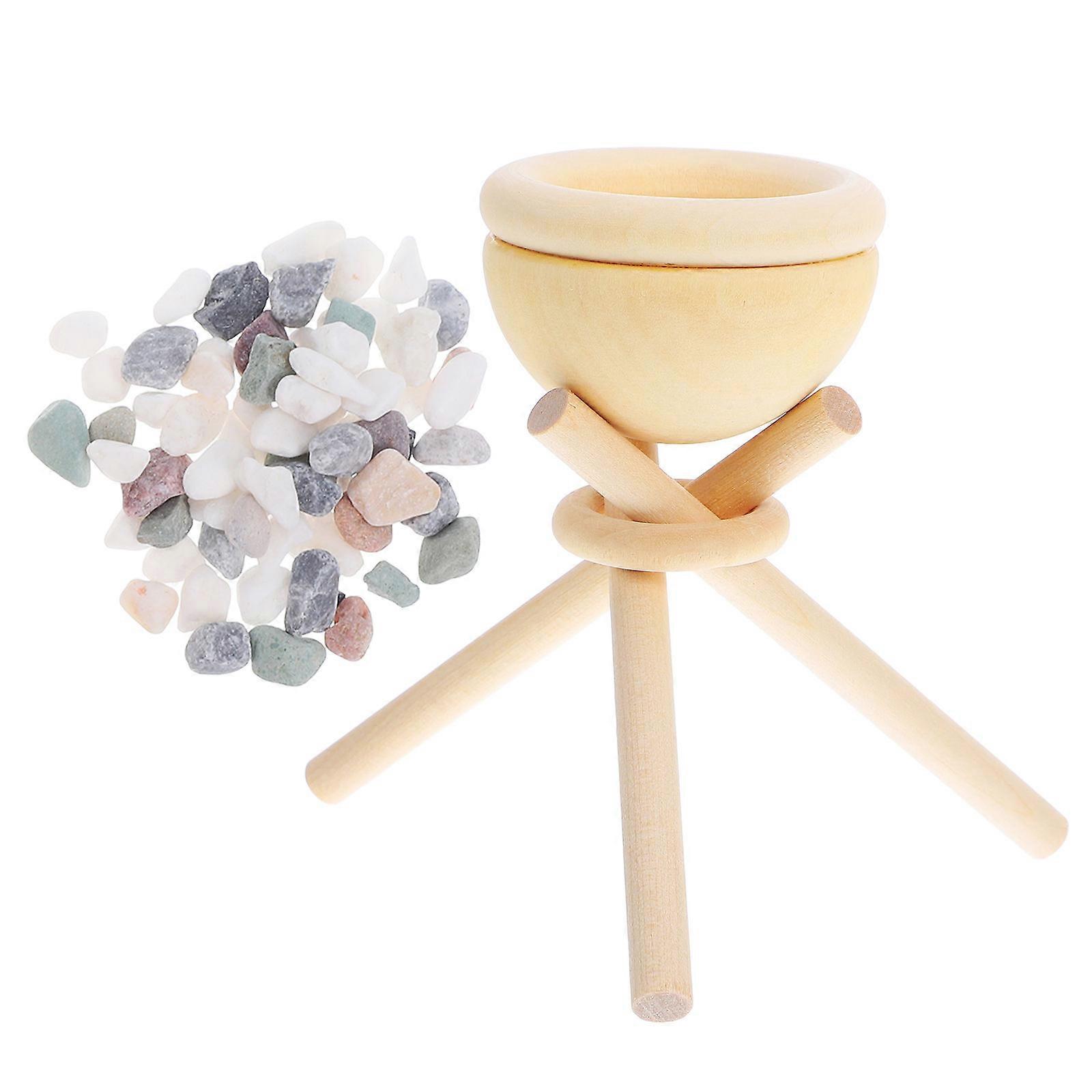 Essential Oil Diffuser Stone Wood DIY Aromatherapy Kit for Home 1Set