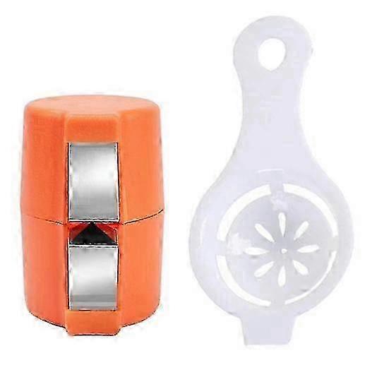 2Pcs Stainless Steel Eggshell Opener Tool for Easy Egg Peeling
