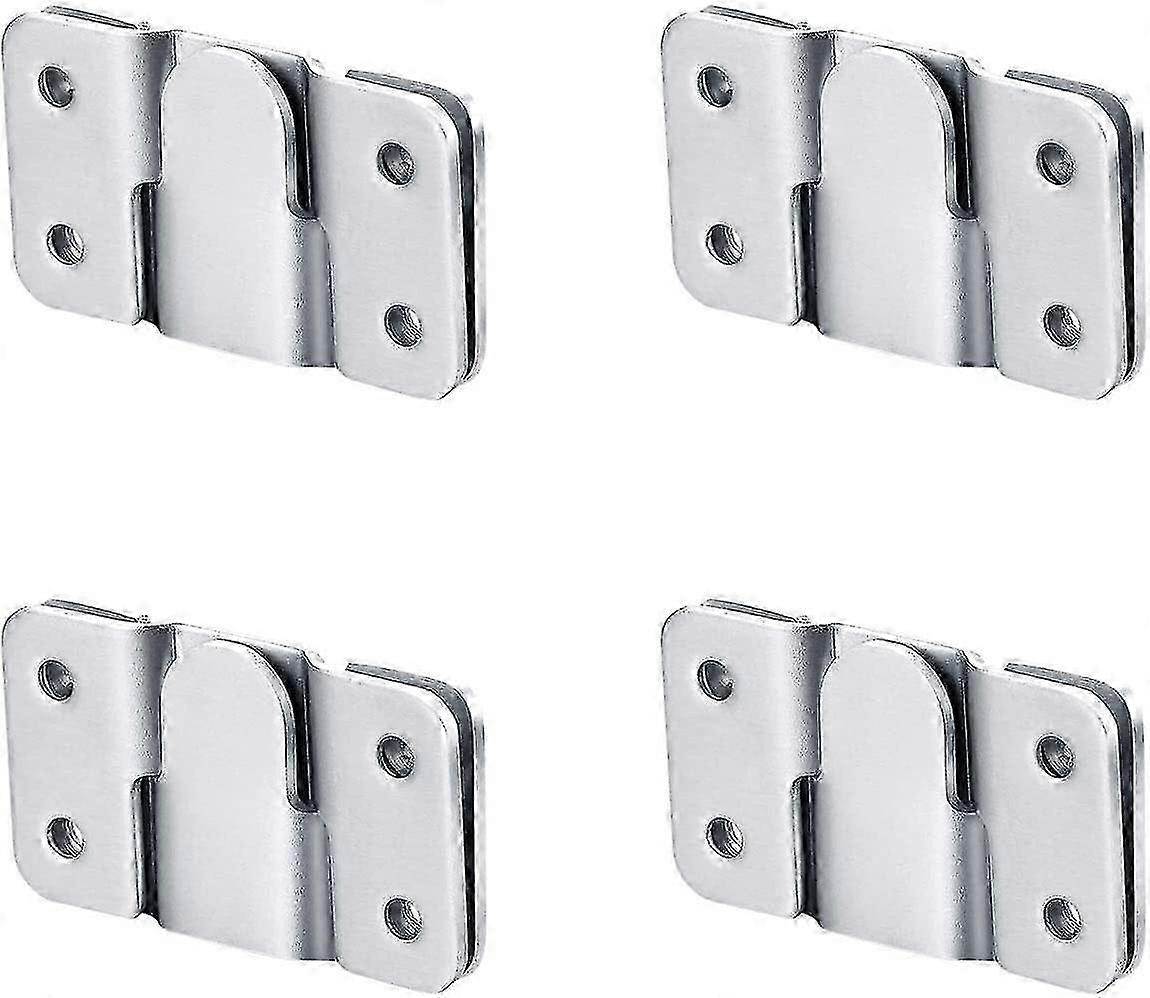 Headboard Wall Mount Brackets 4pc Interlocking Flush Mount Z Clip Hardware