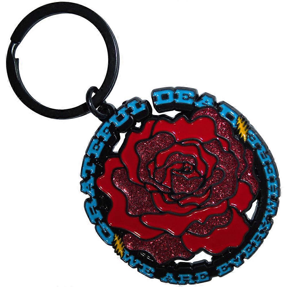 Grateful Dead Everywhere Rose Keyring Keychain
