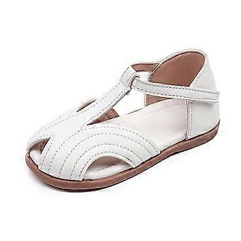Toddler Girls Mary Jane Shoes Dress Shoes Toddler Girl School Shoes for Girls Dress Mary Jane Party Wedding Princess Shoes White 6-7 Years