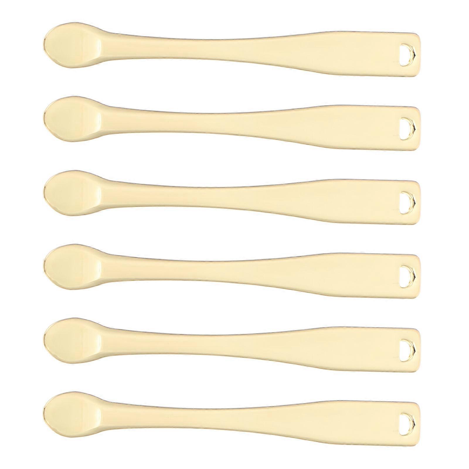 Makeup Spoon Tool Metal Face Cream Applicator for Packaging 6Pcs Set