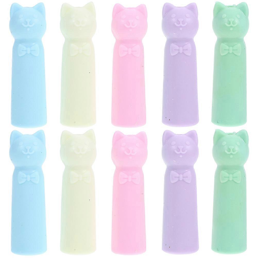 Pencil Protective Lids Plastic Pencil Cap for 10Pcs Assorted Colors
