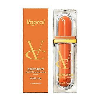 Crema viso alle cinque vitamine C, crema trucco naturale multi-Vc, correttore idratante naturale che uniforma il colore della pelle, dbIAOS