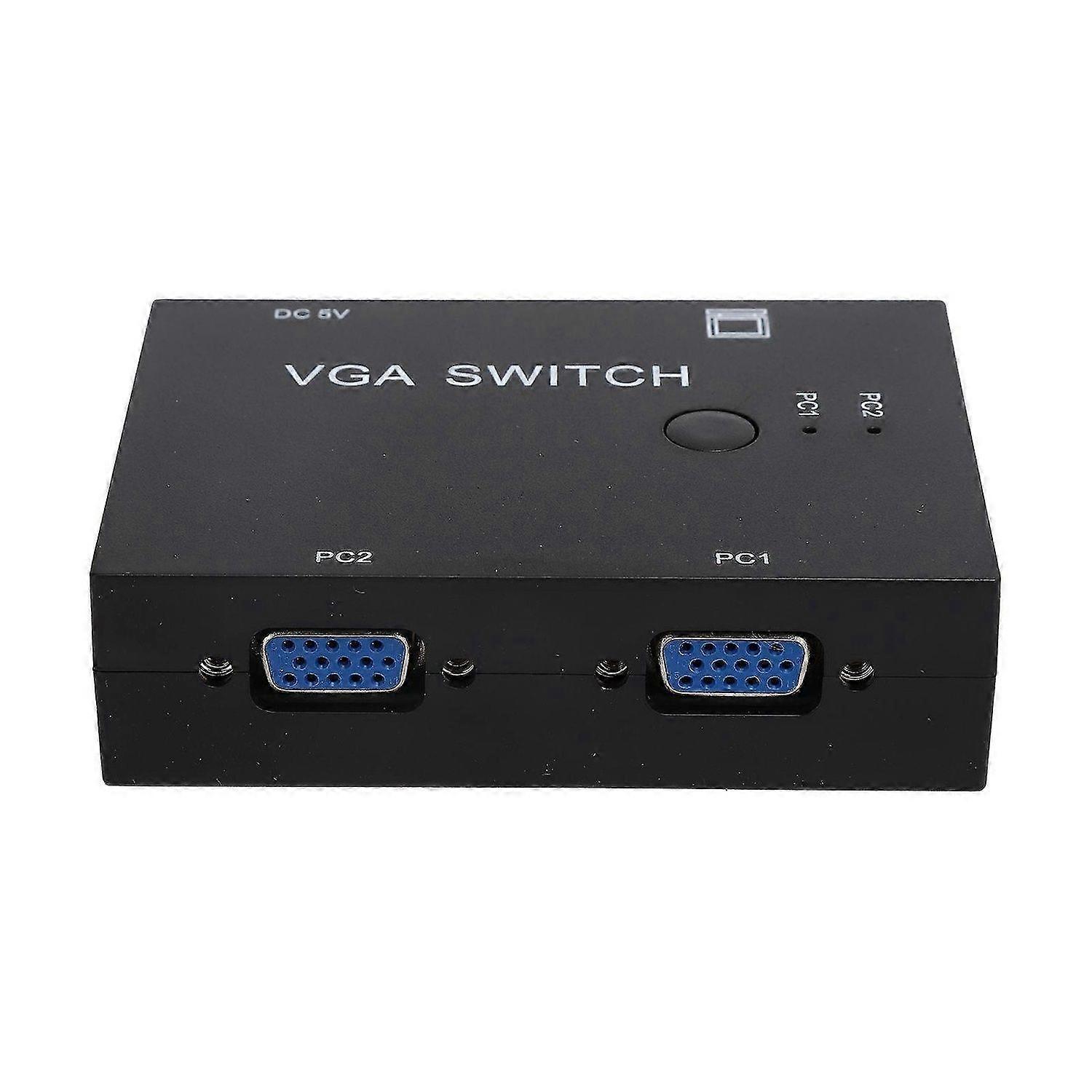 VGA Switcher 2 Input +1 Output MultiComputer Host Converter 2 Hosts In 1 Display Screen
