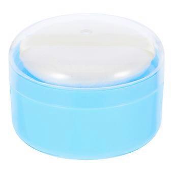 Baby Talkpoeder Doos Draagbare Talkpoeder Opbergkoffer Baby's Huidverzorging Poeder Doos voor Thuis Dagelijks gebruik met Powder Puff (Blauw)