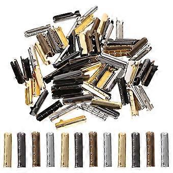 80pcs DIY Shoelaces Head Copper Shoelaces Tips Head Repair Shoe Lace Tips Replacement Bullet Shaped Aglet Tips Smooth Ends