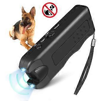 Anti Barking Control Device, 3-in-1 Dual Sensor Ultrasonic Dog Bark Deterrent with LED Light - 33ft Range, Ultrasonic Dog Chaser, Dog Whistle to Stop 