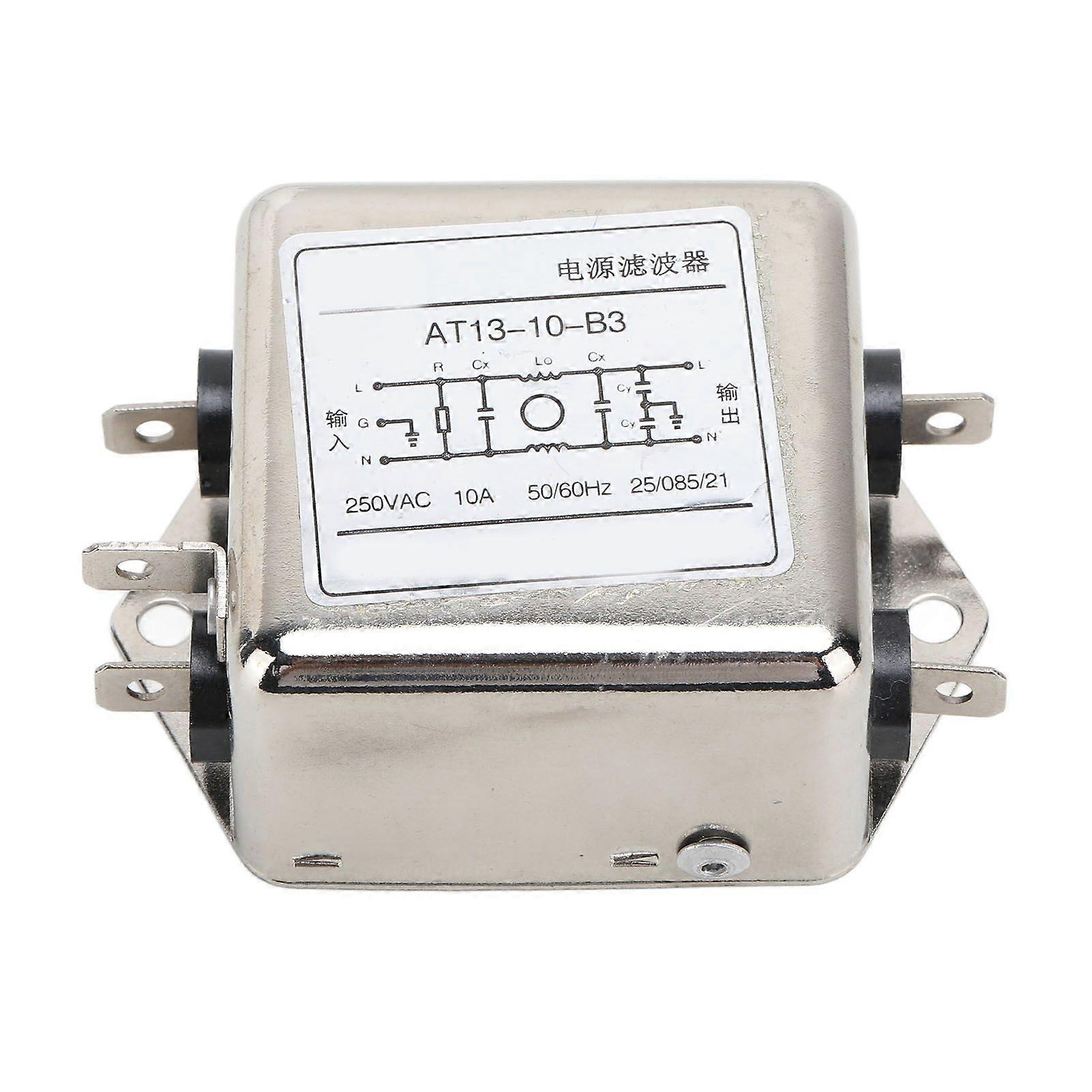 Power Filter EMI Electromagnetic Interference Resistant Line Conditioner 250VAC 10A