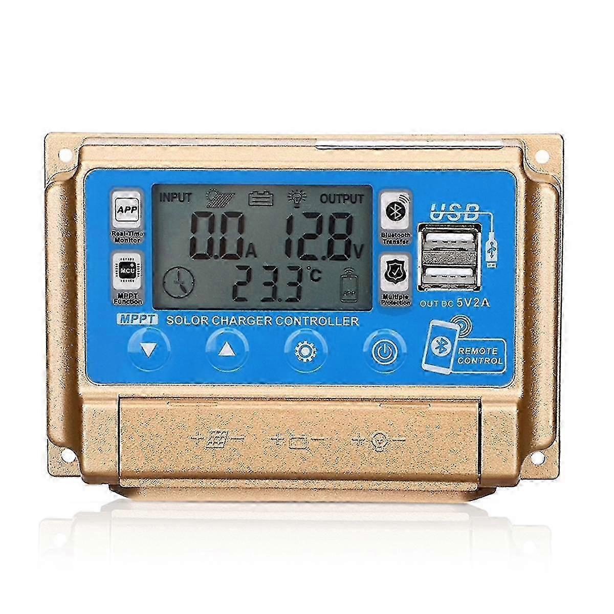 Solar Controller Adaptive Mppt Solar Controller With Bluetooth 12v/24v Solar Charge Controller-50a