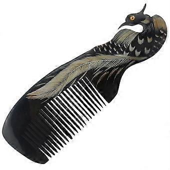 Retro OX Horn Detangling Anti-Static Hair Brush for Scalp Massage