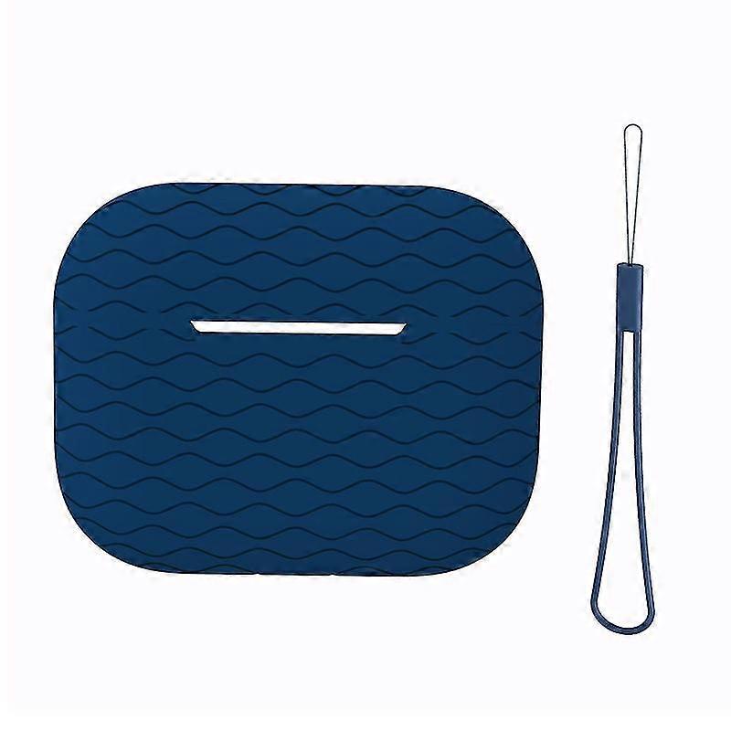Wireless Bluetooth headset case flip headset case suitable for Airpods pro2 protective case-Midnight Blue
