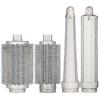4PCS Upgraded Round Volumizing Brush and Long Hair Curling Barrels Attachment Kit, Compatible with Shark FlexStyle HD400 Series